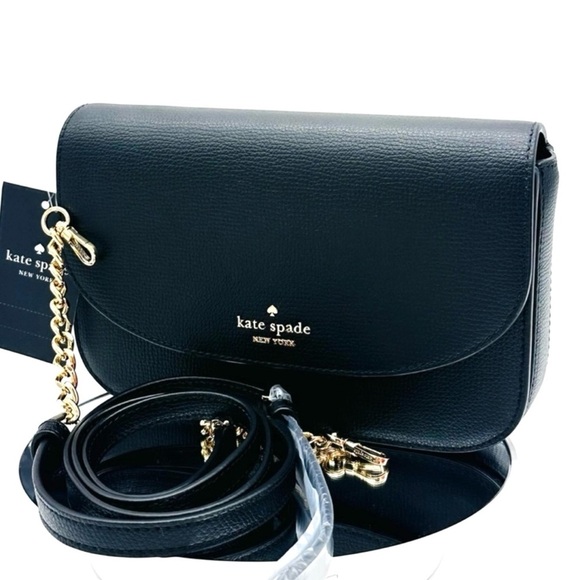 kate spade Handbags - Kate Spade Kristi Chain Flap Crossbody Bag Black/Gold (NWT)